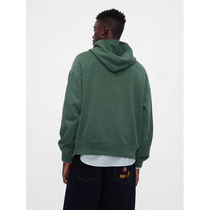 Gap logo × Disney Mickey Mouse Logo Kapşonlu Sweatshirt цвет: Зелёный