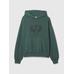 Gap logo × Disney Mickey Mouse Logo Kapşonlu Sweatshirt цвет: Зелёный