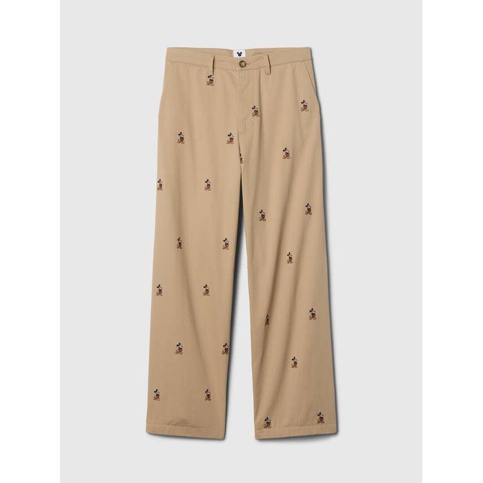 Gap × Disney İşlemeli Baggy Khaki Pantolon цвет: Бежевый