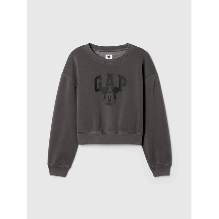 Gap × Disney Vintage Soft Mickey Mouse Logo Crop Sweatshirt