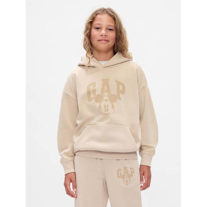 Gap × Disney винтажная мягкая толстовка с логотипом Микки Мауса цвет: Бежевый