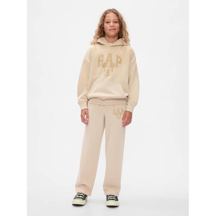Gap × Disney винтажная мягкая толстовка с логотипом Микки Мауса цвет: Бежевый