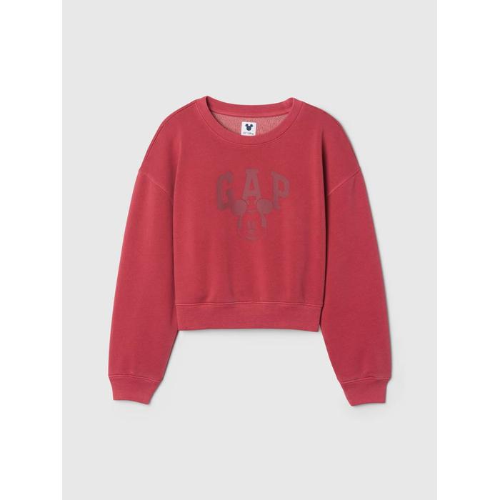 Gap × Disney Vintage Soft Mickey Mouse Logo Crop Sweatshirt цвет: Красный