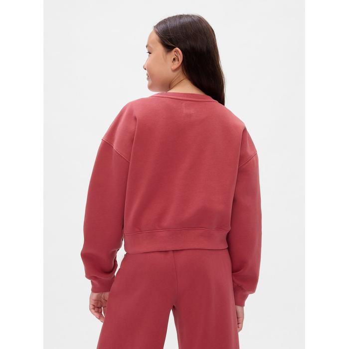 Gap × Disney Vintage Soft Mickey Mouse Logo Crop Sweatshirt цвет: Красный