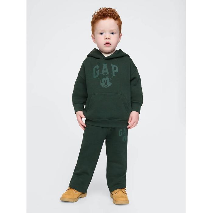 Gap × Disney Vintage Soft Mickey Mouse Logo Sweatshirt цвет: Зелёный