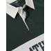 Gap Logo Polo Yaka Colorblock T-Shirt цвет: Зелёный