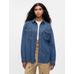 Gap × Disney Denim Western Gömlek цвет: Синий