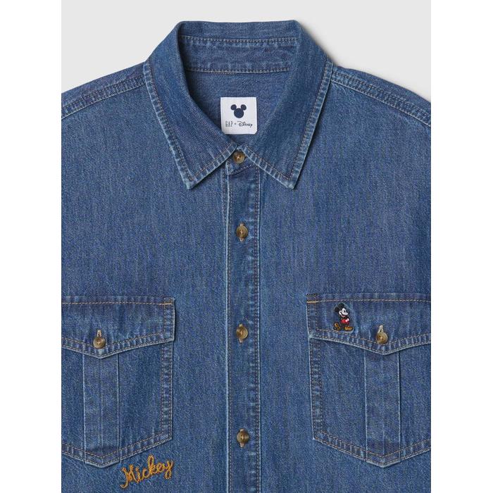 Gap × Disney Denim Western Gömlek цвет: Синий