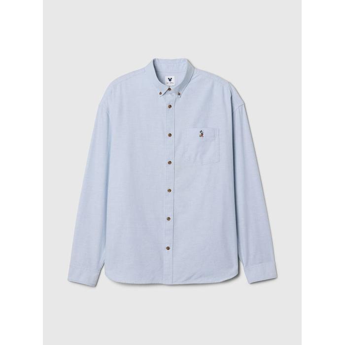 Gap × Disney Oversize Oxford Gömlek цвет: Голубой