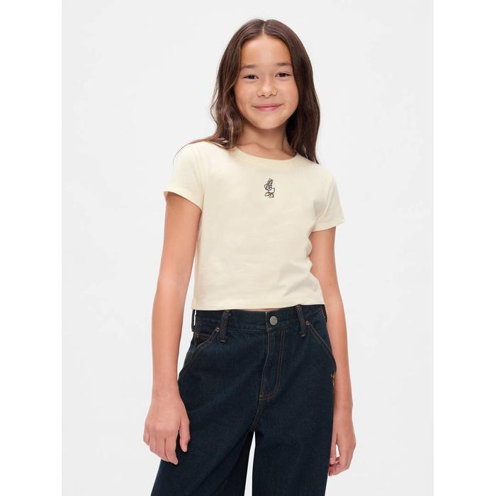 Gap × Disney İşlemeli T-Shirt цвет: Белый