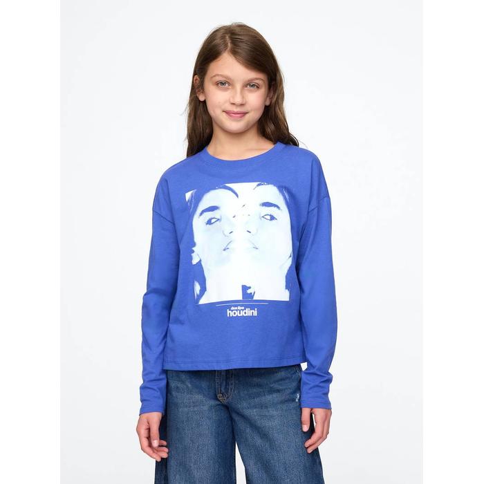Grafikli T-Shirt цвет: Голубой
