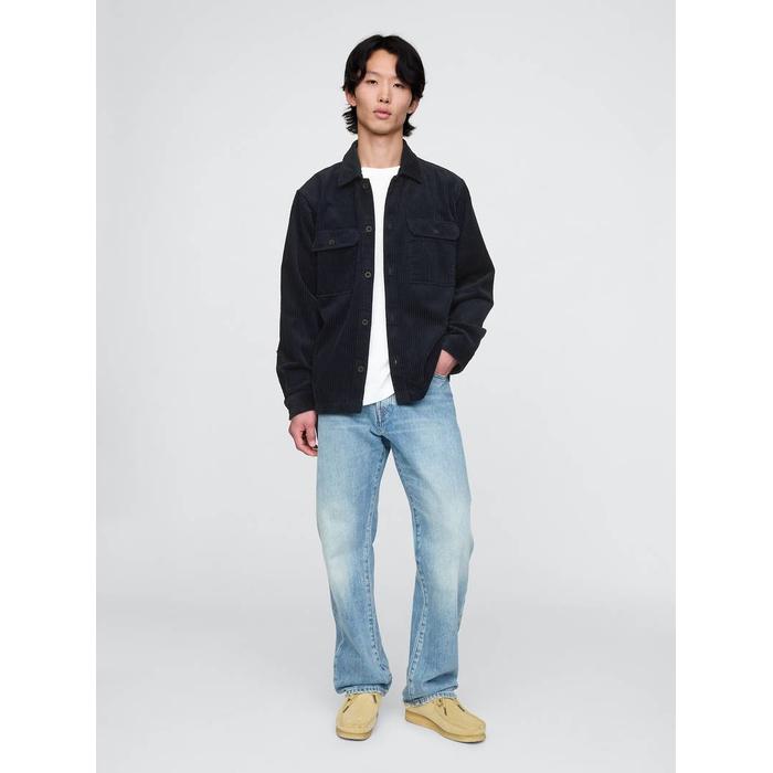 Kordon kumaşı overshirt цвет: Синий