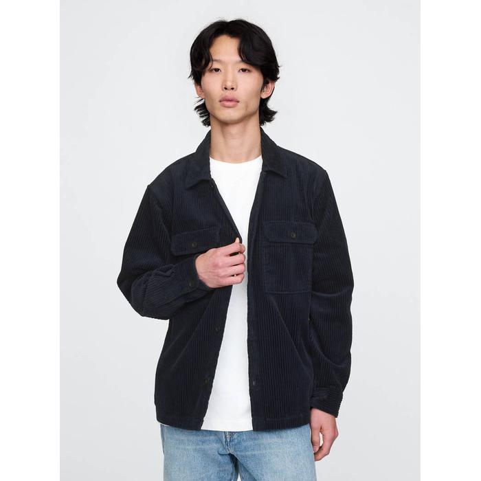 Kordon kumaşı overshirt цвет: Синий