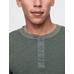 Waffle Henley T-Shirt цвет: Зелёный