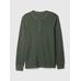 Waffle Henley T-Shirt цвет: Зелёный