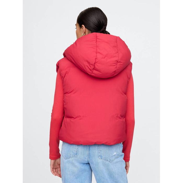 Укороченный надувной жилет Puffer цвет: Красный