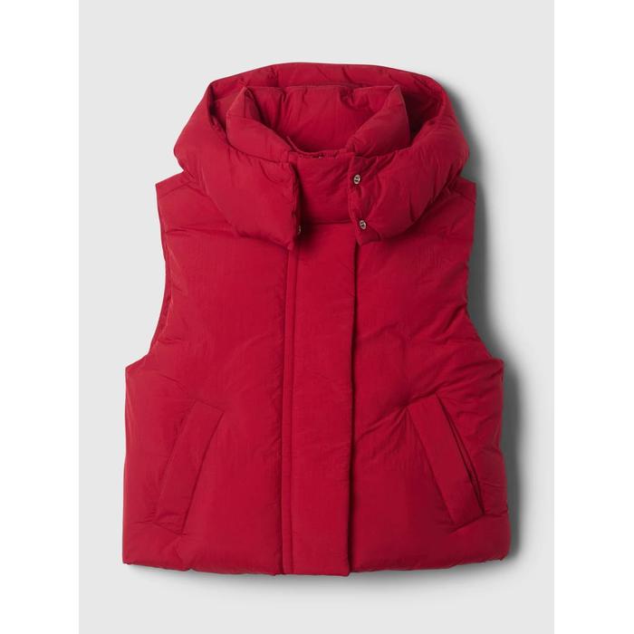 Укороченный надувной жилет Puffer цвет: Красный