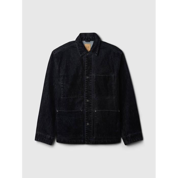 Flocked Denim İş Ceketı цвет: Синий