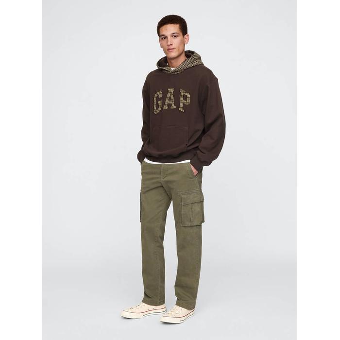 Houndstooth Logo Kapüşonlu Sweatshirt цвет: Коричневый