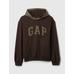 Houndstooth Logo Kapüşonlu Sweatshirt цвет: Коричневый