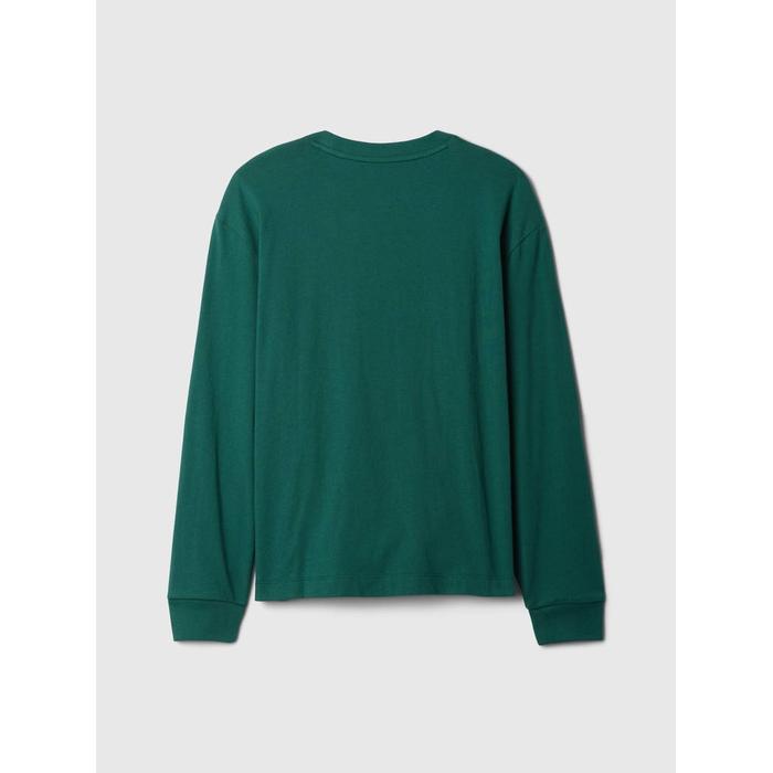 Футболка с рисунком логотипа Gap цвет: Зелёный