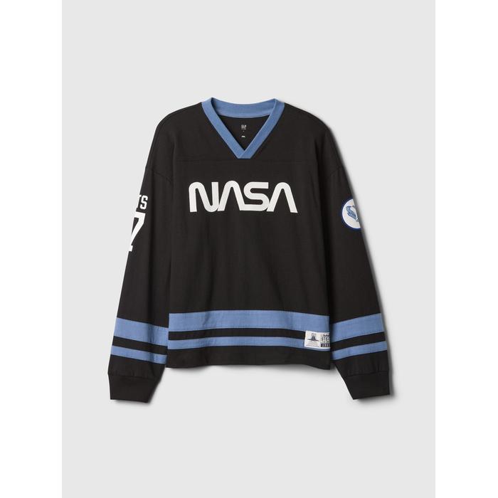 NASA Hockey Grafikli T-Shirt цвет: Чёрный