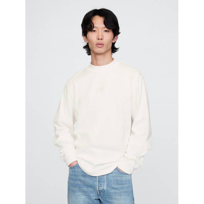 Mockneck Logo T-Shirt цвет: Белый