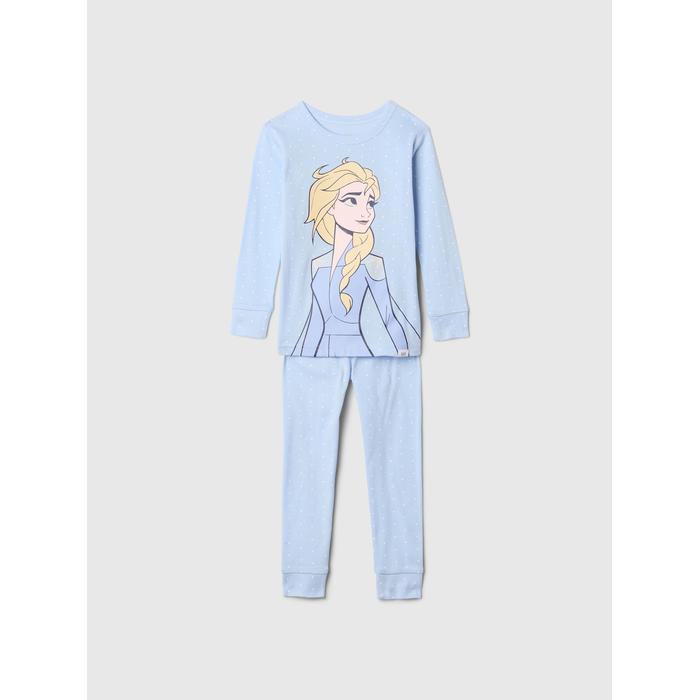 %100 Pamuk Gap × Disney Princess Grafikli Pijama Takımı цвет: Голубой