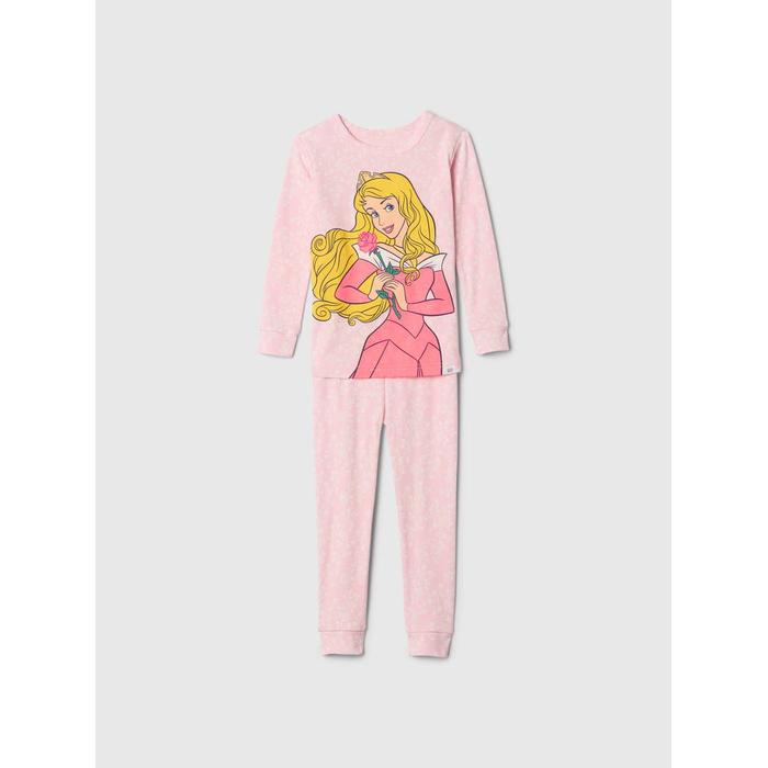 Рисунок хлопка 100% Gap × Disney Princess с пижамным костюмом цвет: Розовый
