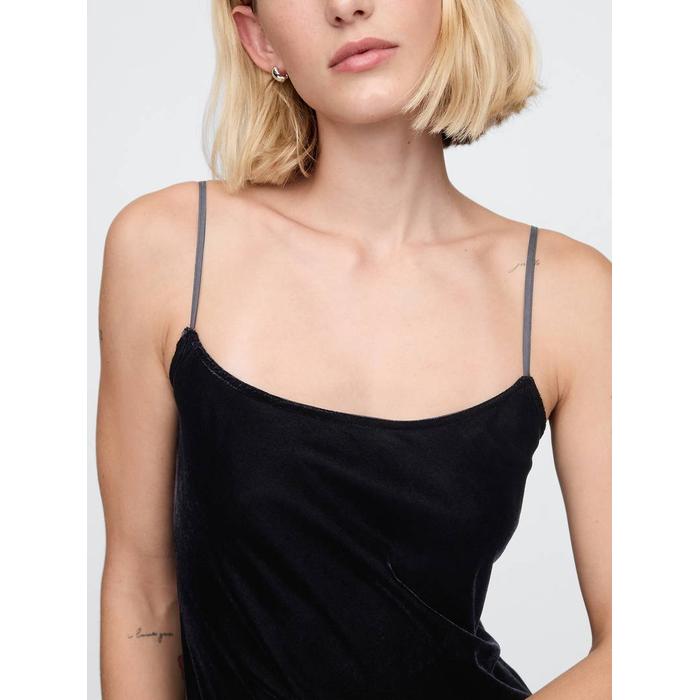 Kadife Maxi Slip Elbise цвет: Чёрный