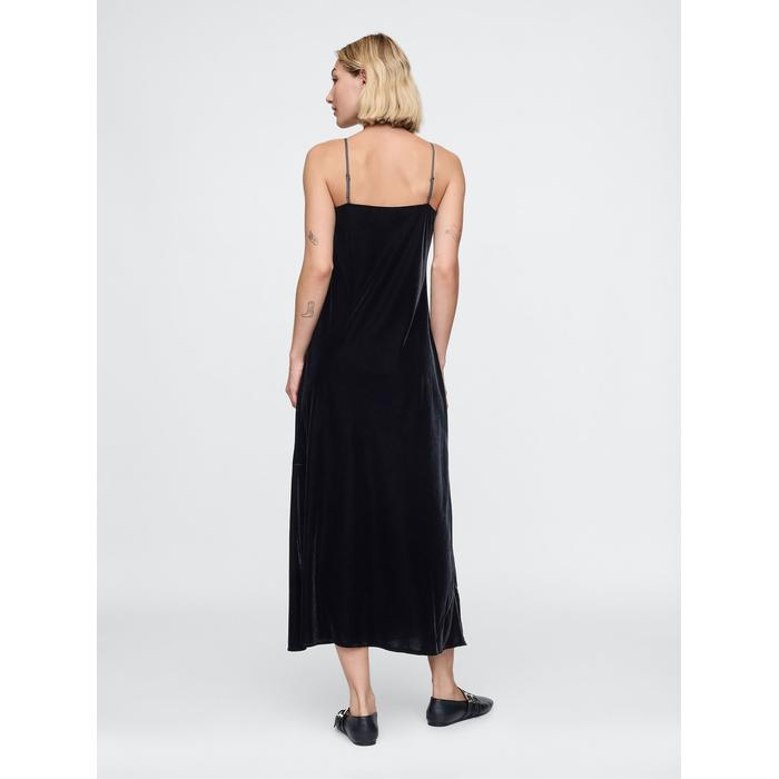 Kadife Maxi Slip Elbise цвет: Чёрный