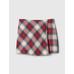 Ekose Desenli Flannel Şort Etek цвет: Красный
