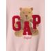 Винтажная толстовка с логотипом Soft Gap цвет: Розовый