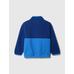 Brannan Bear İşlemeli Sherpa Yarım Fermuarlı Sweatshirt цвет: Голубой
