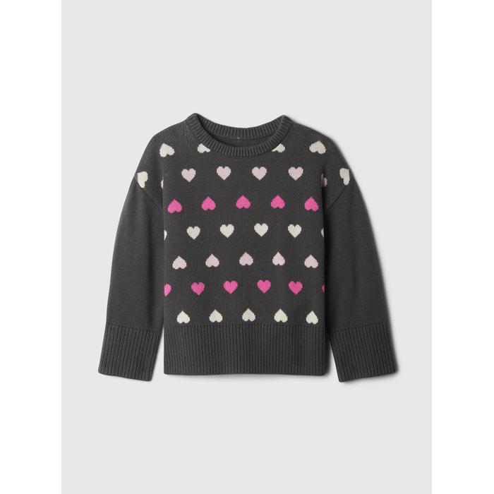 BabyGap 24/7 Свитер Intarsia с разрезным краем цвет: Чёрный