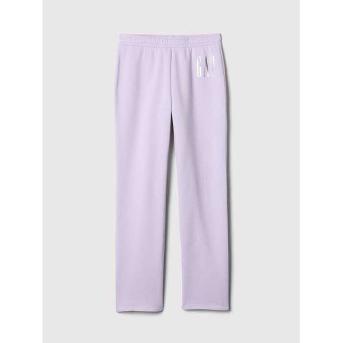 Спортивные штаны из флиса с логотипом Gap Bootcut Pull-On цвет: Фиолетовый