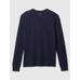 Waffle-Knit Crewneck T-Shirt цвет: Синий