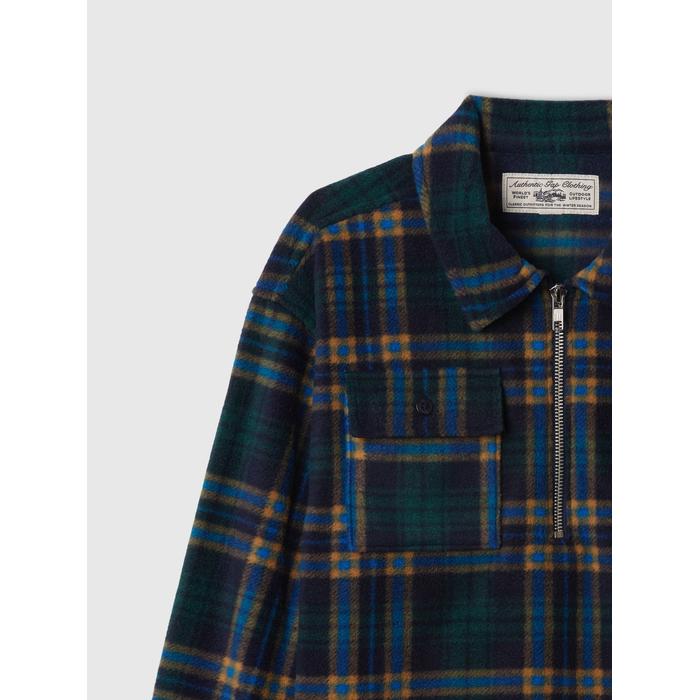 Yarım Fermuarlı Desenli Sweatshirt цвет: Голубой