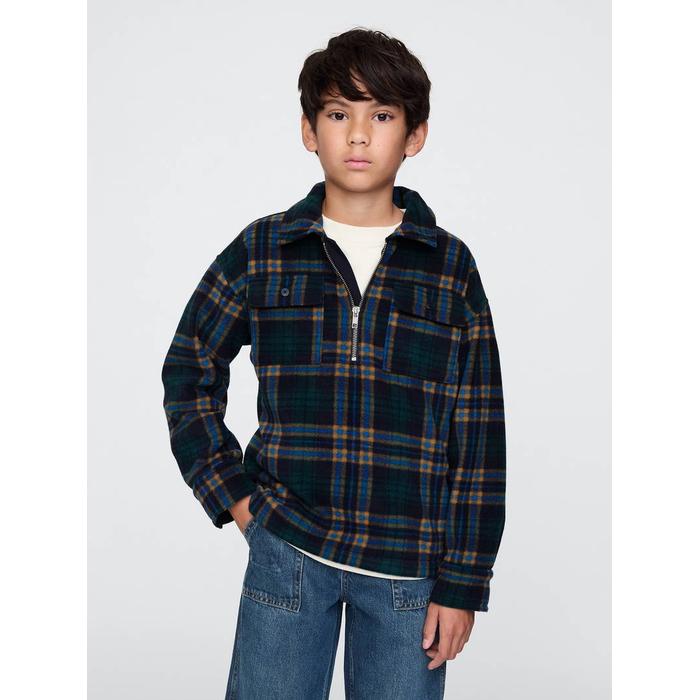 Yarım Fermuarlı Desenli Sweatshirt цвет: Голубой