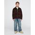 Yarım Fermuarlı Desenli Sweatshirt цвет: Зелёный