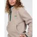 Gap Logo Yarım Fermuarlı Sherpa Sweatshirt цвет: Бежевый