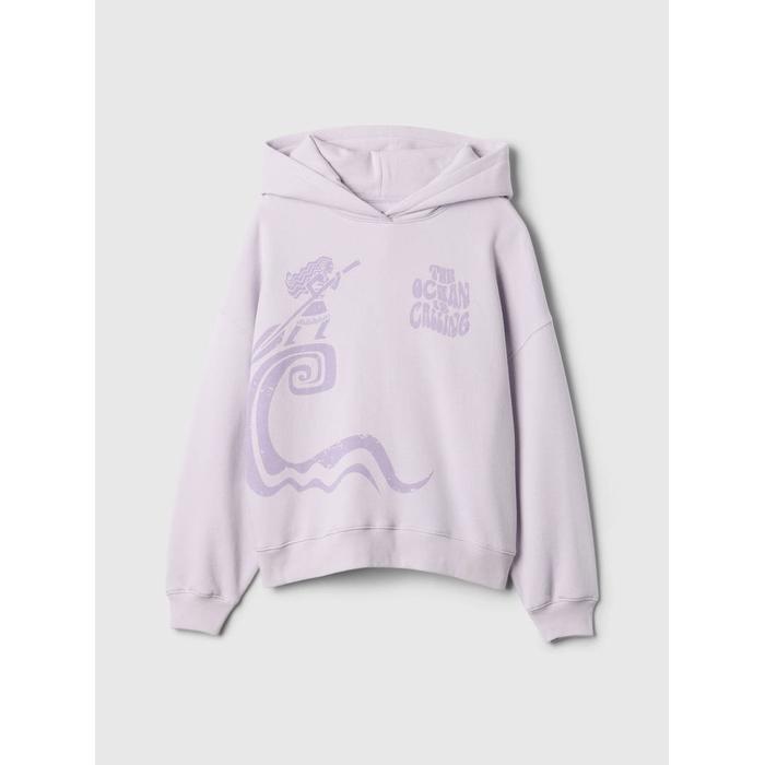 Gap × Disney Винтажная мягкая флисовая толстовка больших размеров цвет: Фиолетовый