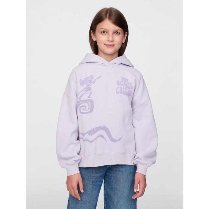 Gap × Disney Винтажная мягкая флисовая толстовка больших размеров цвет: Фиолетовый
