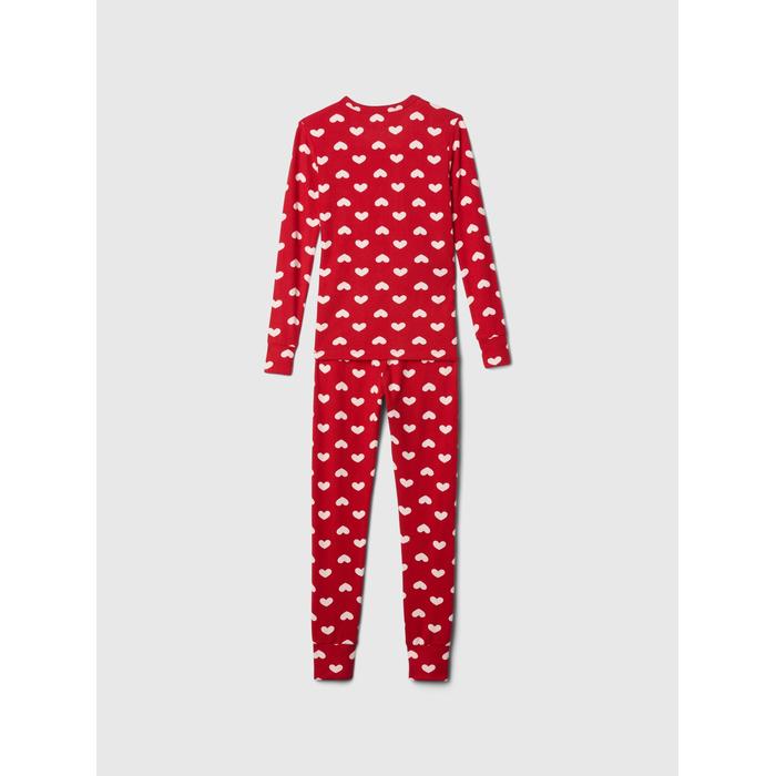 Desenli Cozy Pijama Takımı цвет: Красный