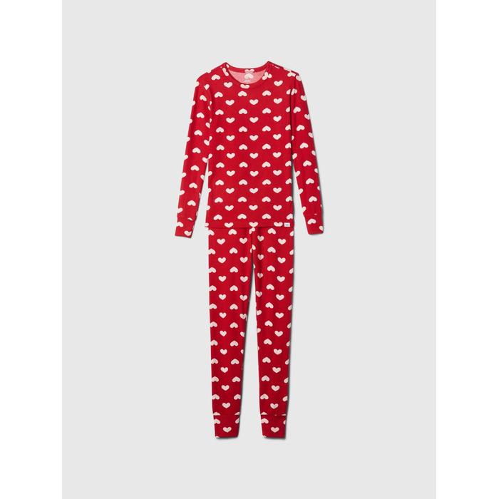 Desenli Cozy Pijama Takımı цвет: Красный