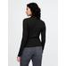 Modern Fitilli Yarım Fermuarlı T-Shirt цвет: Чёрный
