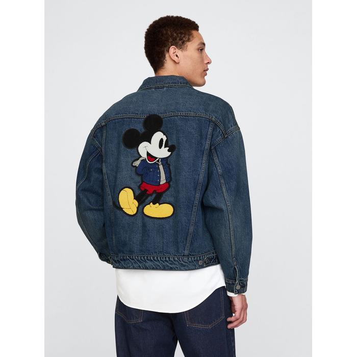 Gap logo × Disney Mickey Mouse İkonu Denim Ceket цвет: Синий