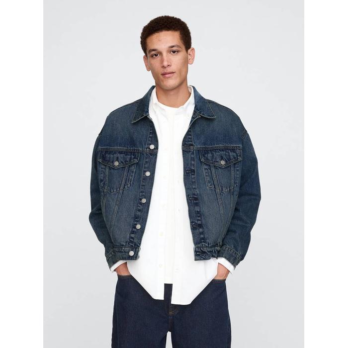 Gap logo × Disney Mickey Mouse İkonu Denim Ceket цвет: Синий