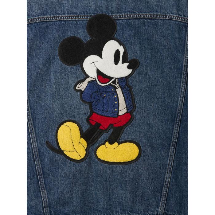 Gap logo × Disney Mickey Mouse İkonu Denim Ceket цвет: Синий