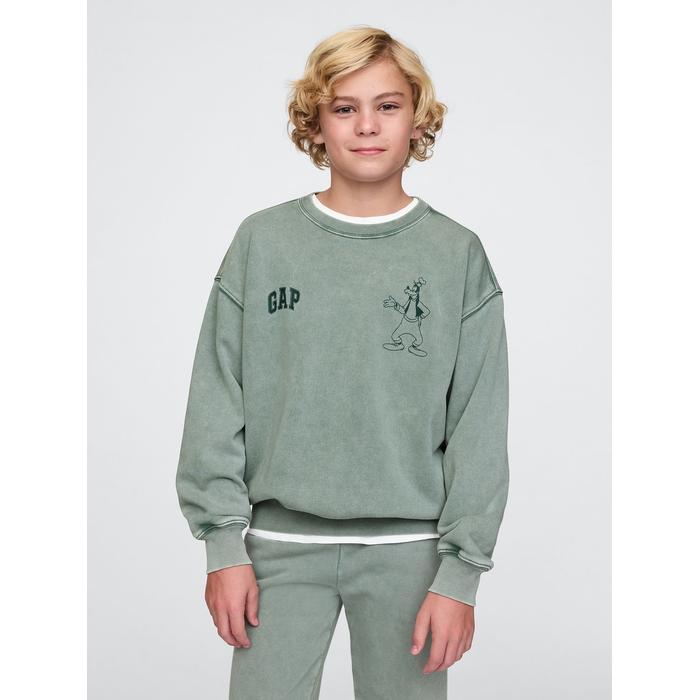Gap × Disney Gap Logo Vintage Soft Fleece Sweatshirt цвет: Зелёный